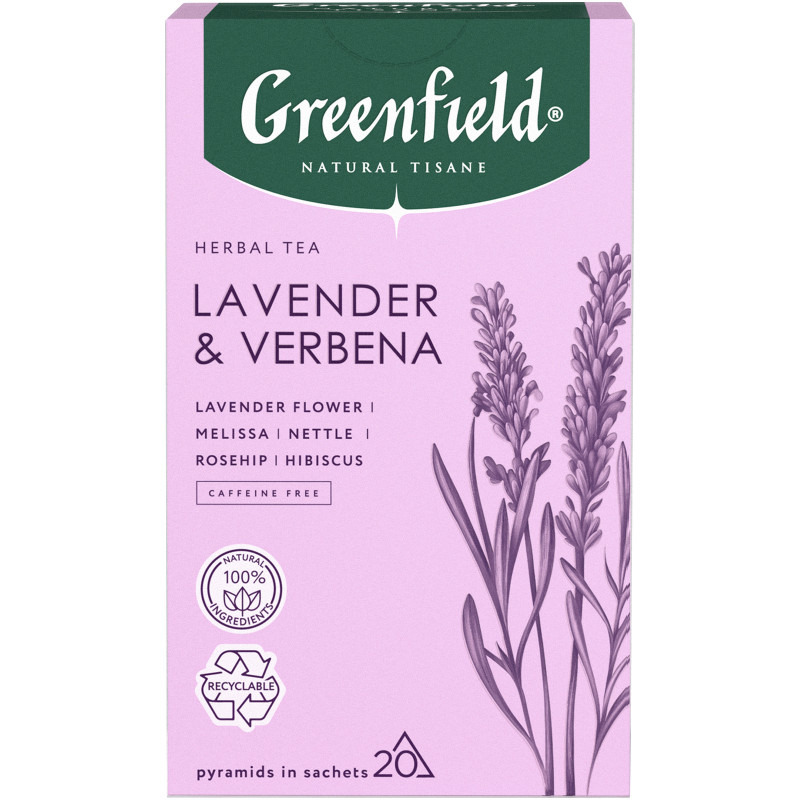 Изображение товара Чай Greenfield Natural Tisane Lavender & Verbena, 20х1,8г