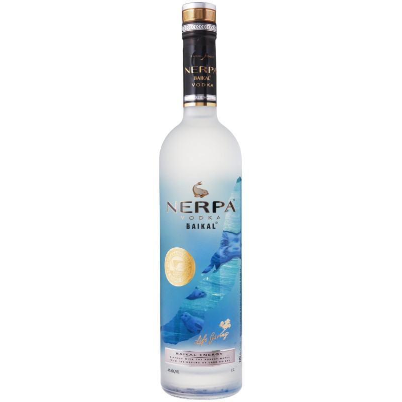 Изображение товара Водка Nerpa Baikal 40% 500мл — качественный российский алкоголь