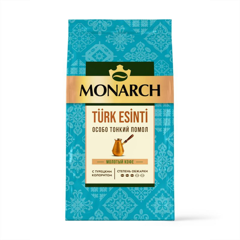 Изображение товара Кофе Monarch Turk Esinti натуральный жареный молотый 90г Россия