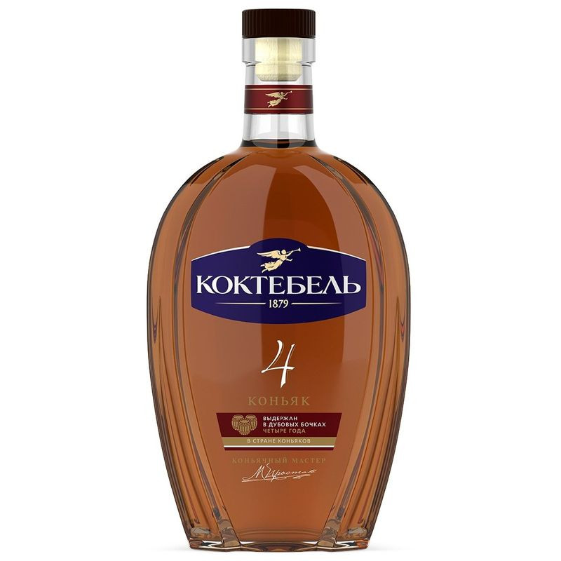 Изображение товара Коньяк Коктебель 4-летний российский 40% 500мл - высшее качество и насыщенный вкус