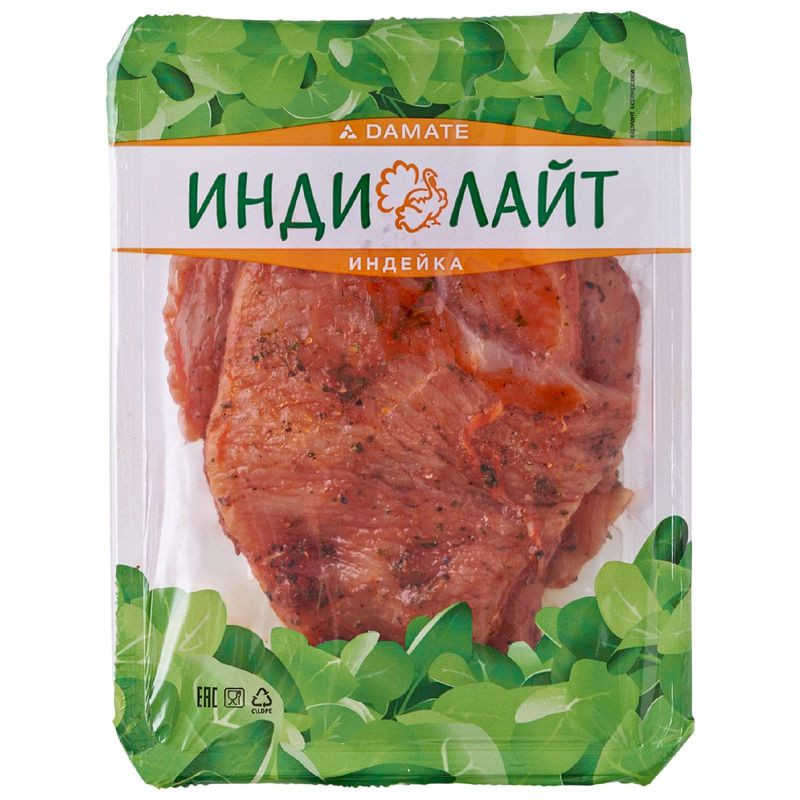 Изображение товара Стейк-экспресс из филе грудки индейки Индилайт в пряных специях 350г