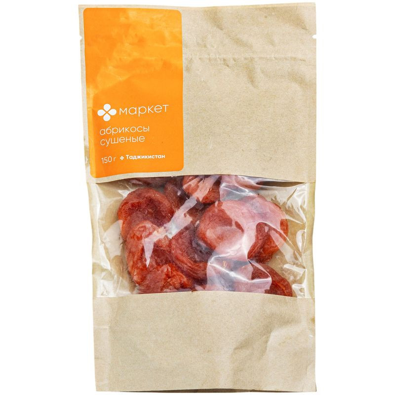 Изображение товара Абрикосы сушеные без косточек Маркет 150г экологически чистый продукт