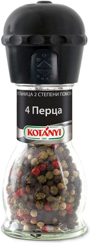 Изображение товара Приправа Kotanyi 4 перца в мельнице 35 г универсальная специя