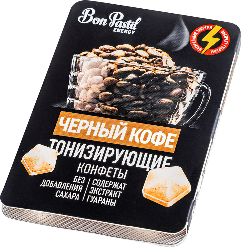 Изображение товара Конфеты Bon Pastil Energy черный кофе тонизирующие, 12г