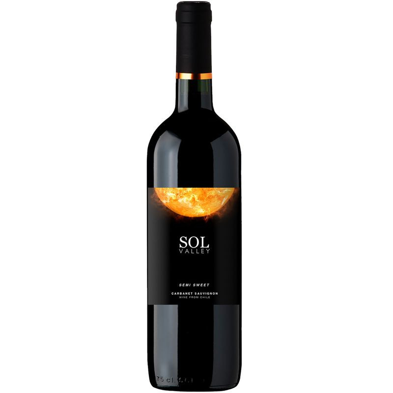 Изображение товара Вино Sol Valley Cabernet Sauvignon красное полусладкое 12.5% 750мл Чили
