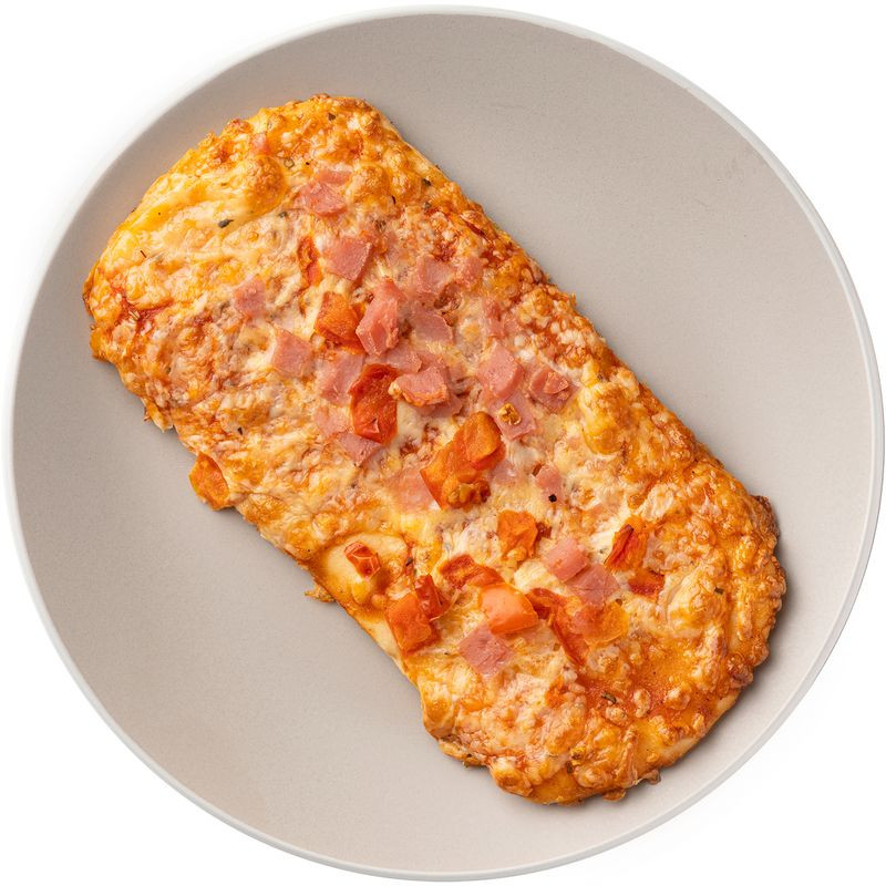 Изображение товара Пиццетта Пикантная 90г - вкусная пицца с ветчиной и сыром, натуральные ингредиенты