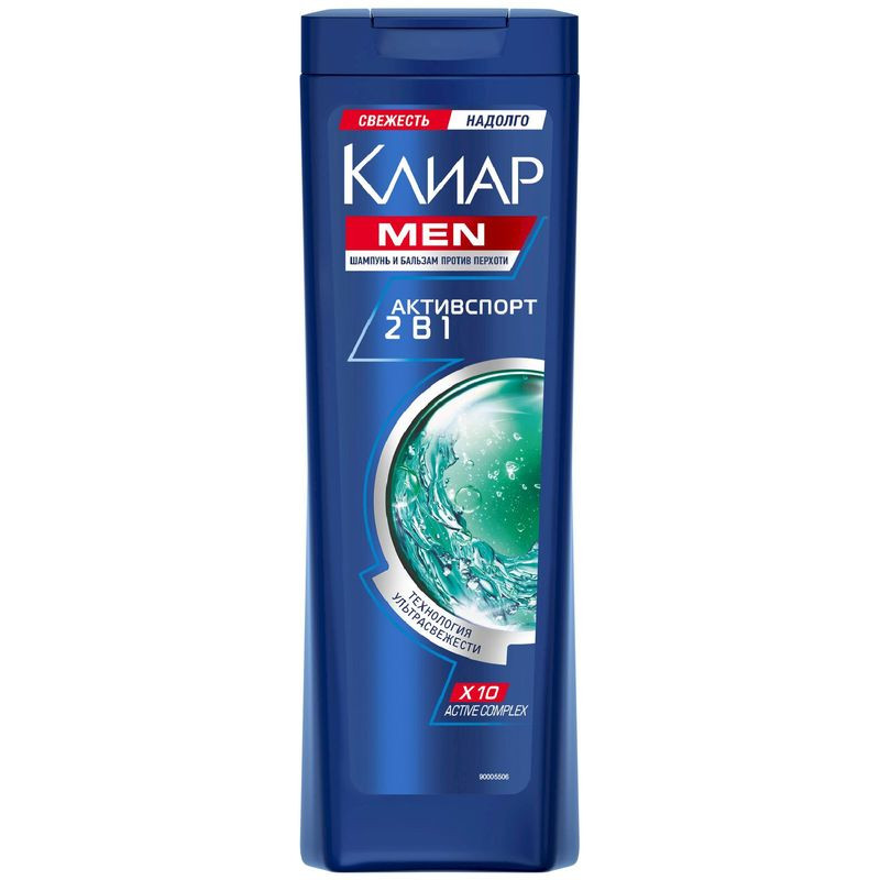 Изображение товара Шампунь и бальзам-ополаскиватель для волос Клиар Men Активспорт 400 мл для борьбы с перхотью
