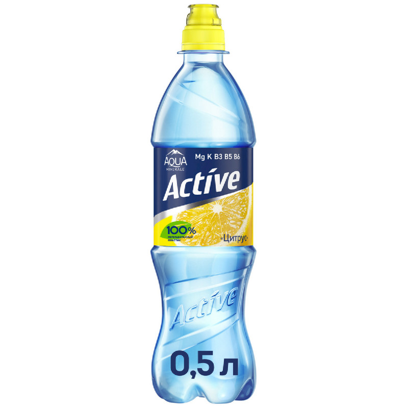 Изображение товара Напиток Aqua Minerale Active Цитрус, 500мл