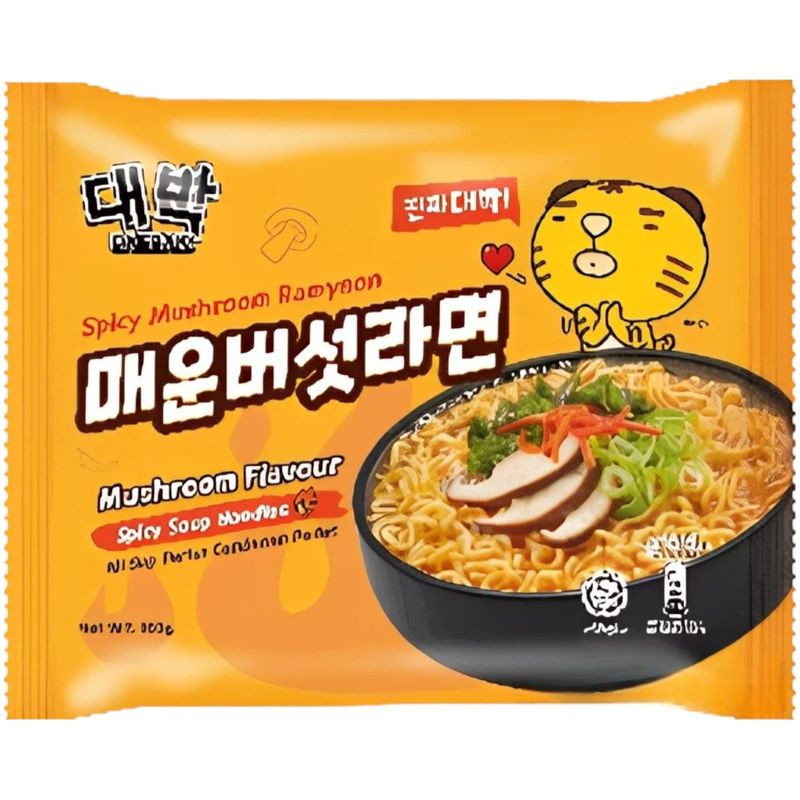 Изображение товара Лапша Daebak Рамен с грибами быстрого приготовления 103 г Малайзия