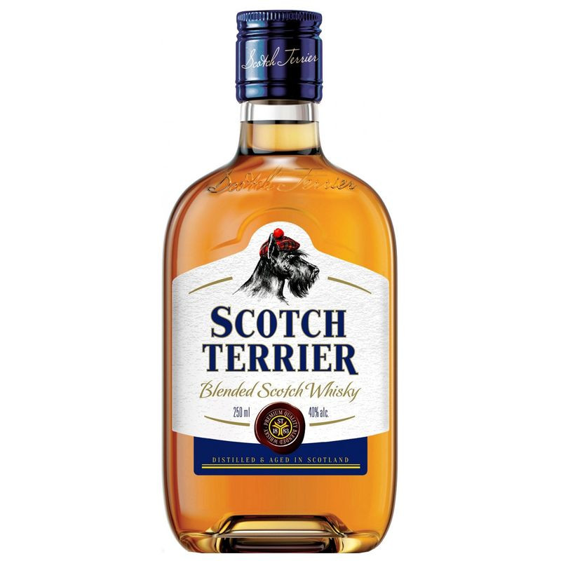 Изображение товара Виски Scotch Terrier 40% 250 мл - купажированный напиток с медовыми нотками