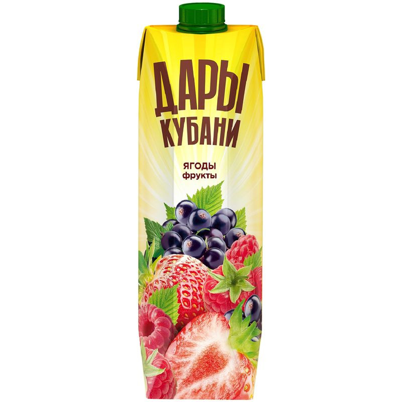 Изображение товара Нектар Дары Кубани из смеси ягод и фруктов 950мл