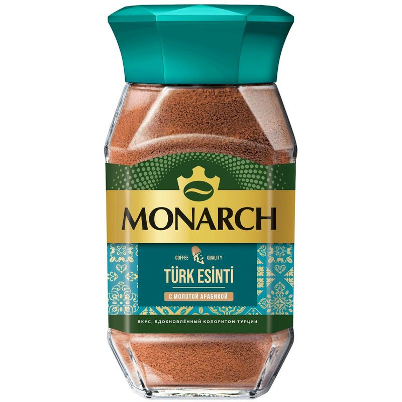 Изображение товара Кофе Monarch Turk Esinti растворимый 90 г с добавлением молотого кофе