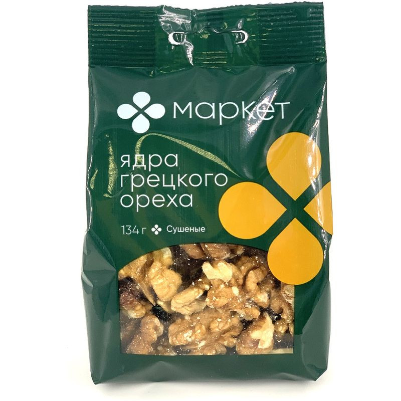 Изображение товара Грецкий орех сушеный Маркет 134 г натуральный продукт для здорового питания
