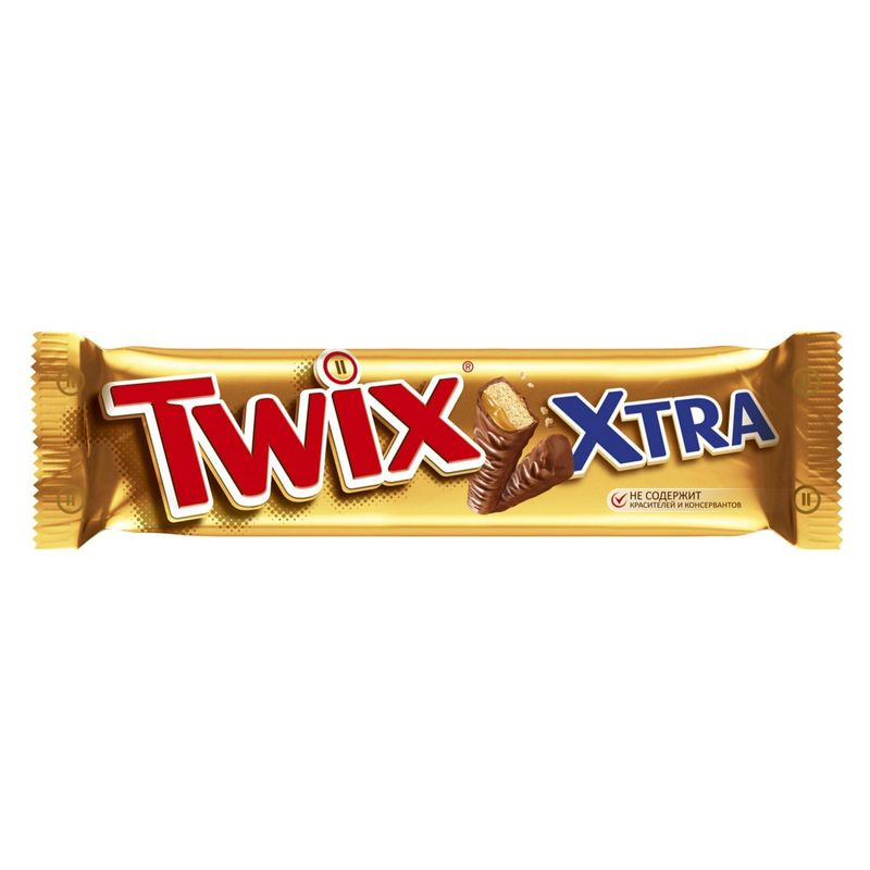 Изображение товара Батончик Twix Xtra шоколадный с карамелью 82г оригинальный вкус