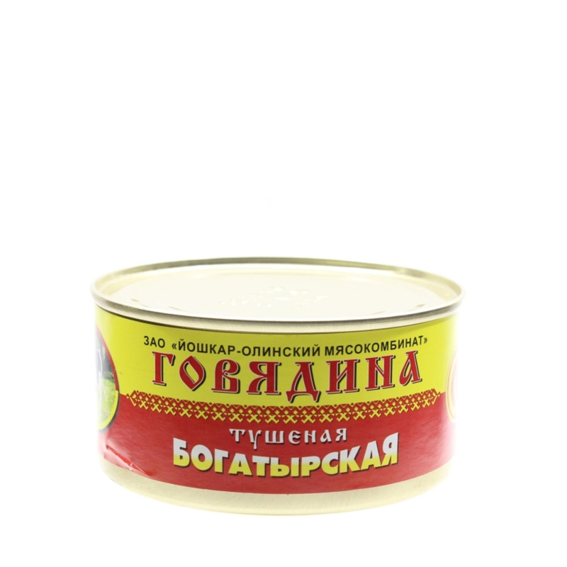 Изображение товара Говядина Йола Богатырская тушёная, 325г