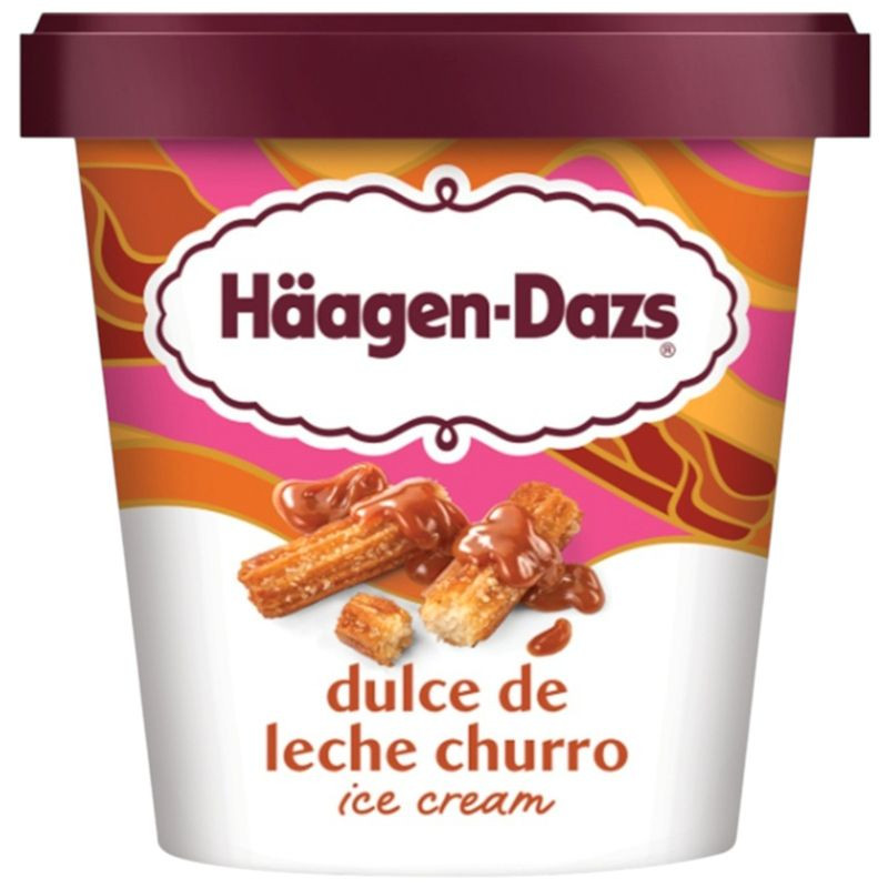 Изображение товара Мороженое Haagen-Dazs с кусочками чуррос и корично-карамельным соусом 346 г