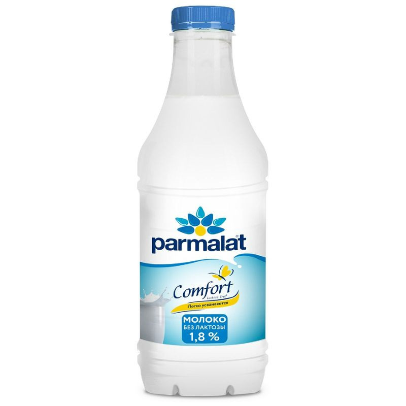 Молоко Parmalat Comfort безлактозное пастеризованное 1.8%, 900мл - купить с доставкой на дом в Перекрёстке