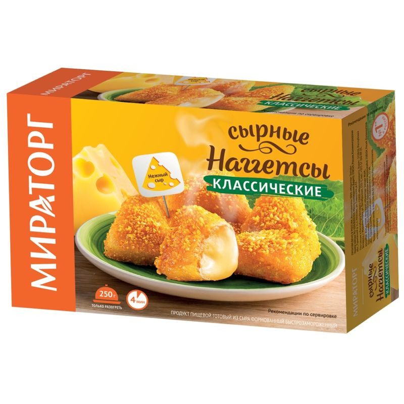 Изображение товара Мираторг Классические сырные наггетсы замороженные 250 г