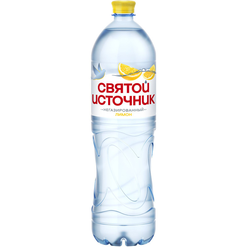 Изображение товара Напиток безалкогольный Святой Источник со вкусом лимона негазированный, 1.5л