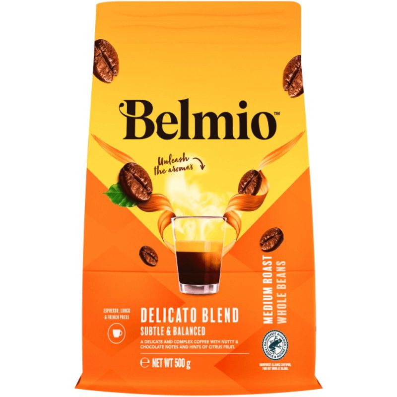 Изображение товара Кофе в зёрнах Belmio Delicato Blend натуральный жареный 500 г