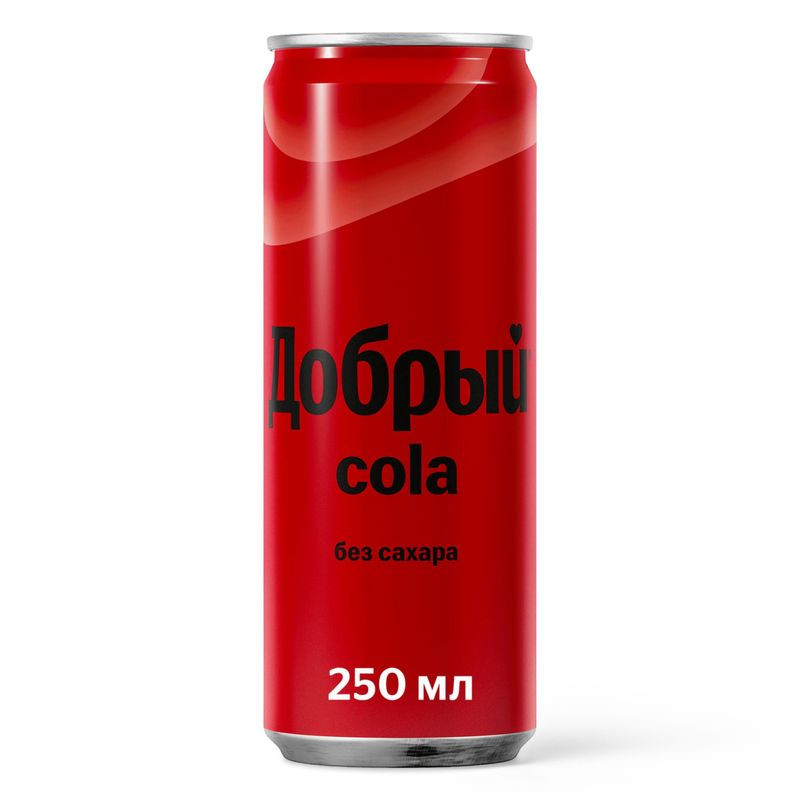 Изображение товара Газированный напиток Добрый Cola без сахара 250 мл, Россия