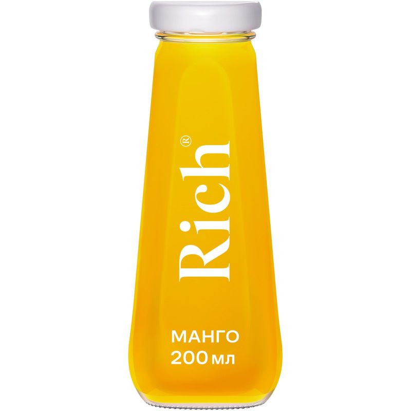 Изображение товара Нектар Rich из манго 200 мл натуральный освежающий напиток Россия