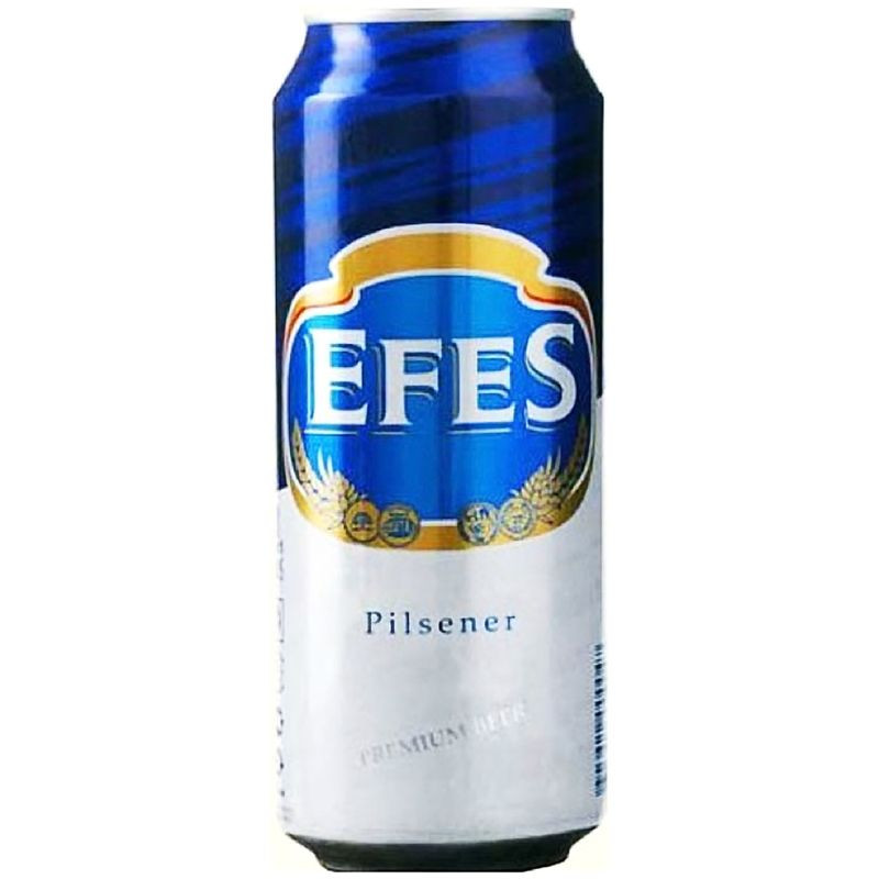 Изображение товара Пиво Efes Pilsener светлое 5% 450 мл - классический вкус и качество