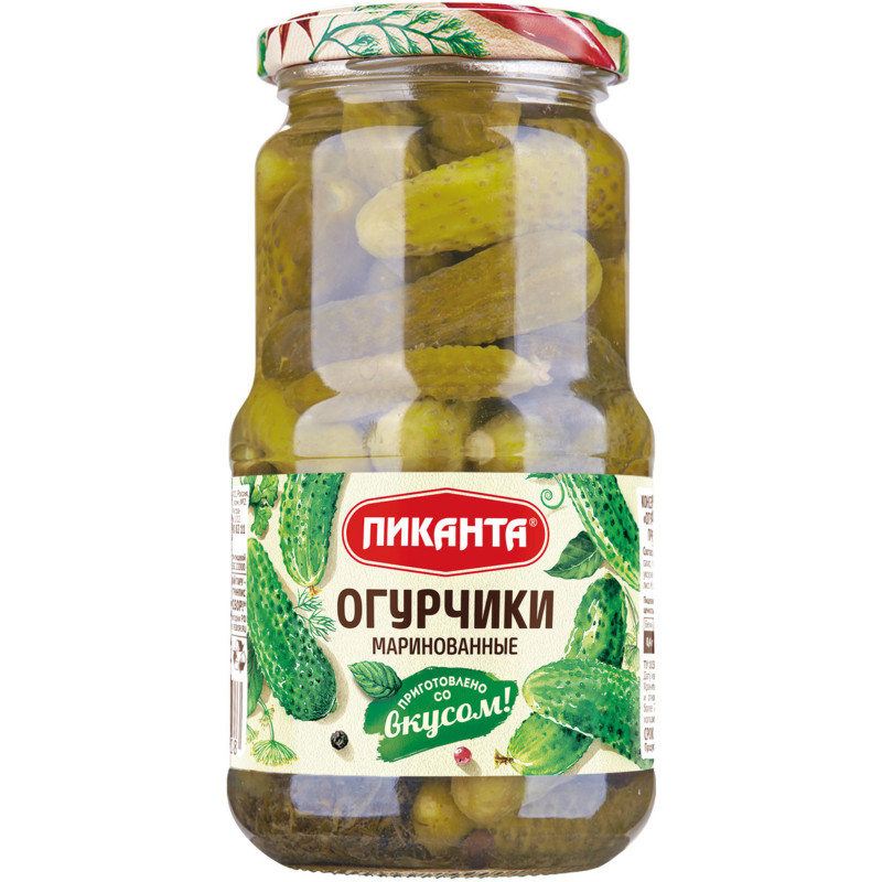 Изображение товара Огурчики Пиканта маринованные, 460г