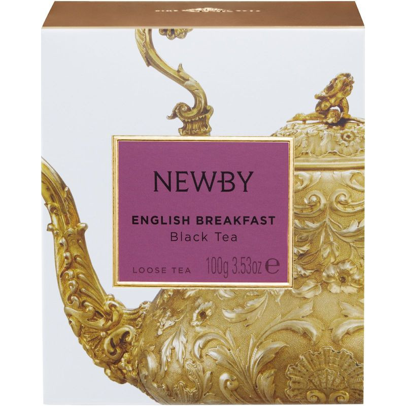 Изображение товара Чай Newby Английский завтрак чёрный, 100г листовой, Индия