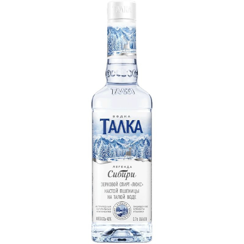 Изображение товара Водка Талка 40% 700 мл классический мягкий вкус Россия